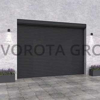 Рулонные ворота для гаража Doorhan темно-серого цвета 3000x2700
