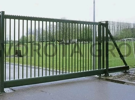 ворота зеленые 2100х5000